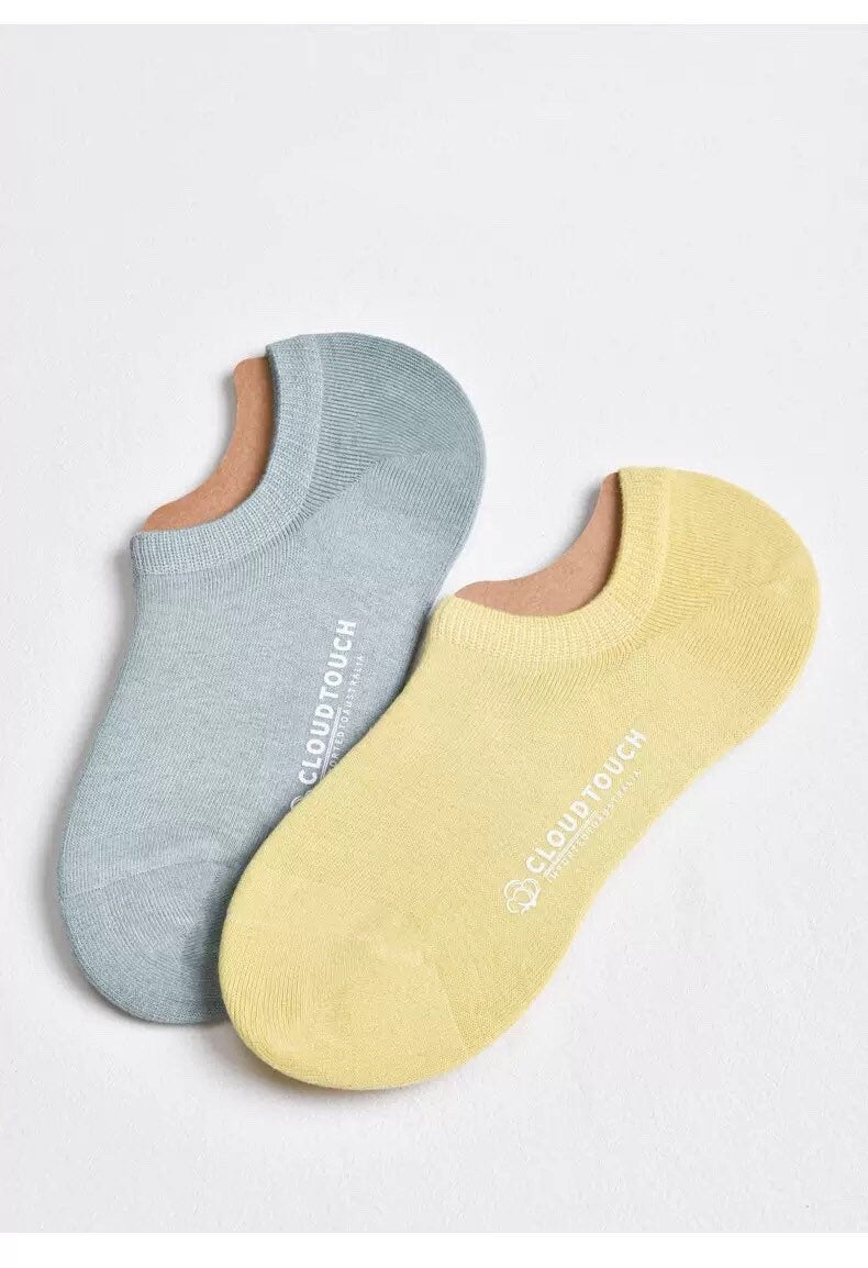 Miss June’s | 1 pair women’s cotton summer socks｜Daily wear | No-show | Spring | Textured | Casual | Gift | Comfortable | sneakers