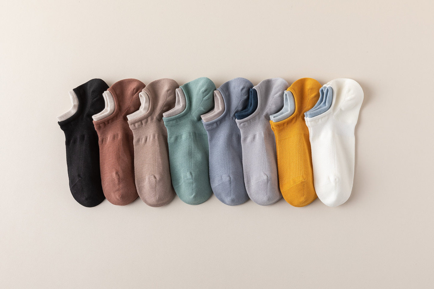 Miss June’s | Men’s | 1 pair Cotton ankle socks | No show | Daily | Natural | Soft | Solid color | Gift Idea | Casual | Summer