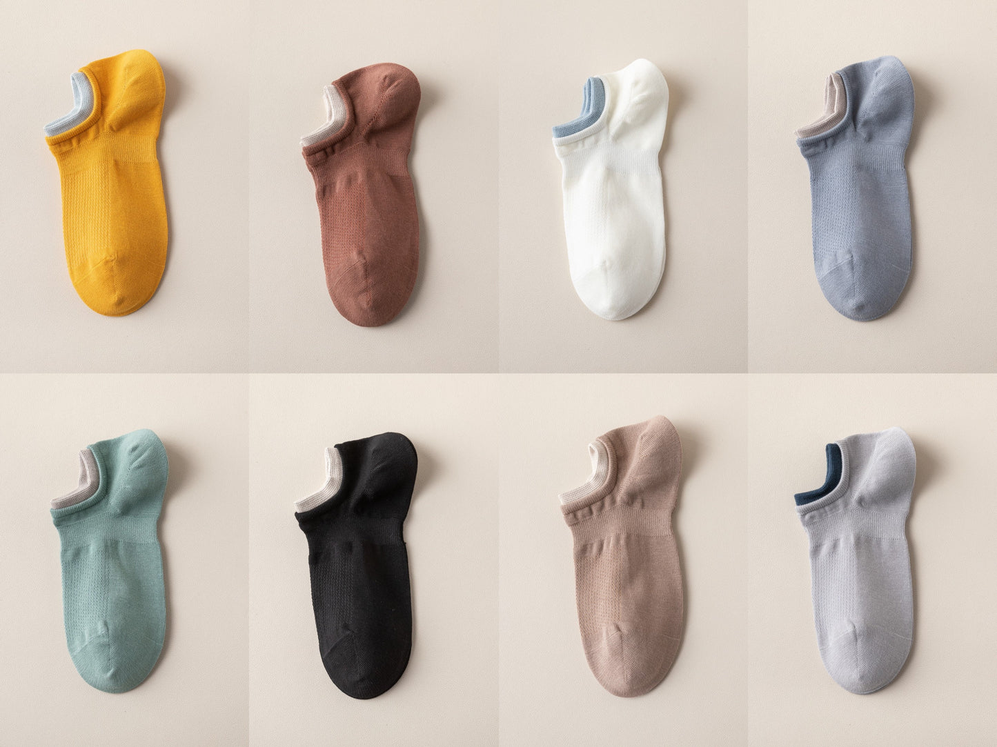 Miss June’s | Men’s | 1 pair Cotton ankle socks | No show | Daily | Natural | Soft | Solid color | Gift Idea | Casual | Summer