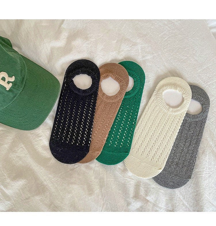 Miss June’s | Women’s | 1 pair cotton lace invisible socks|Daily | Soft | | Solid color | Gift Idea | Casual | Comfortable | summer | Light