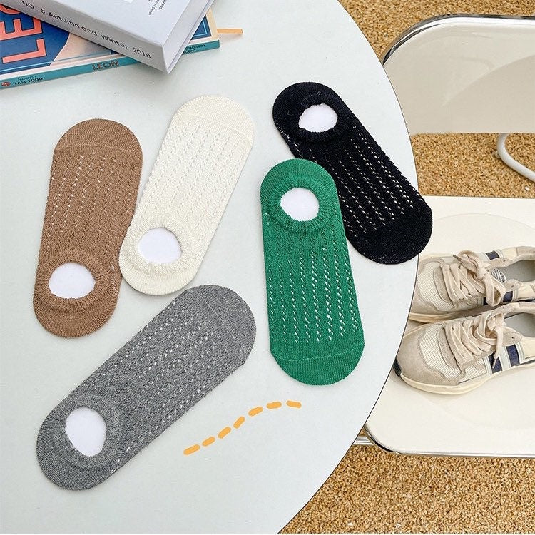 Miss June’s | Women’s | 1 pair cotton lace invisible socks|Daily | Soft | | Solid color | Gift Idea | Casual | Comfortable | summer | Light