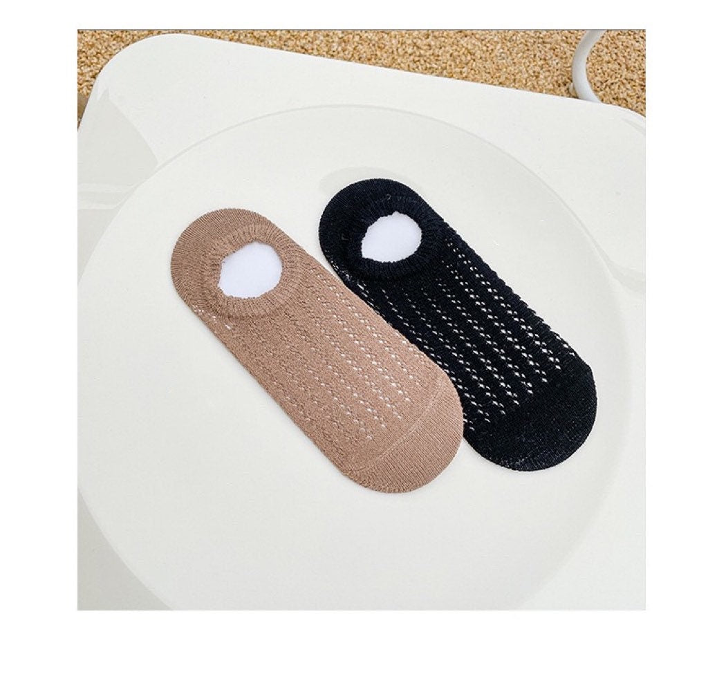Miss June’s | Women’s | 1 pair cotton lace invisible socks|Daily | Soft | | Solid color | Gift Idea | Casual | Comfortable | summer | Light