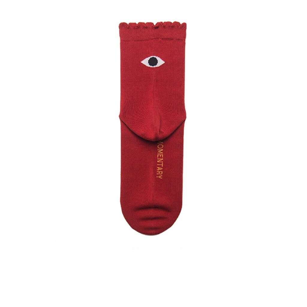 Miss June’s | Women’s | 1 pair cotton socks|Daily | Eye | Soft | Designed | Solid color | Gift Idea | Casual | Stylish | Comfortable