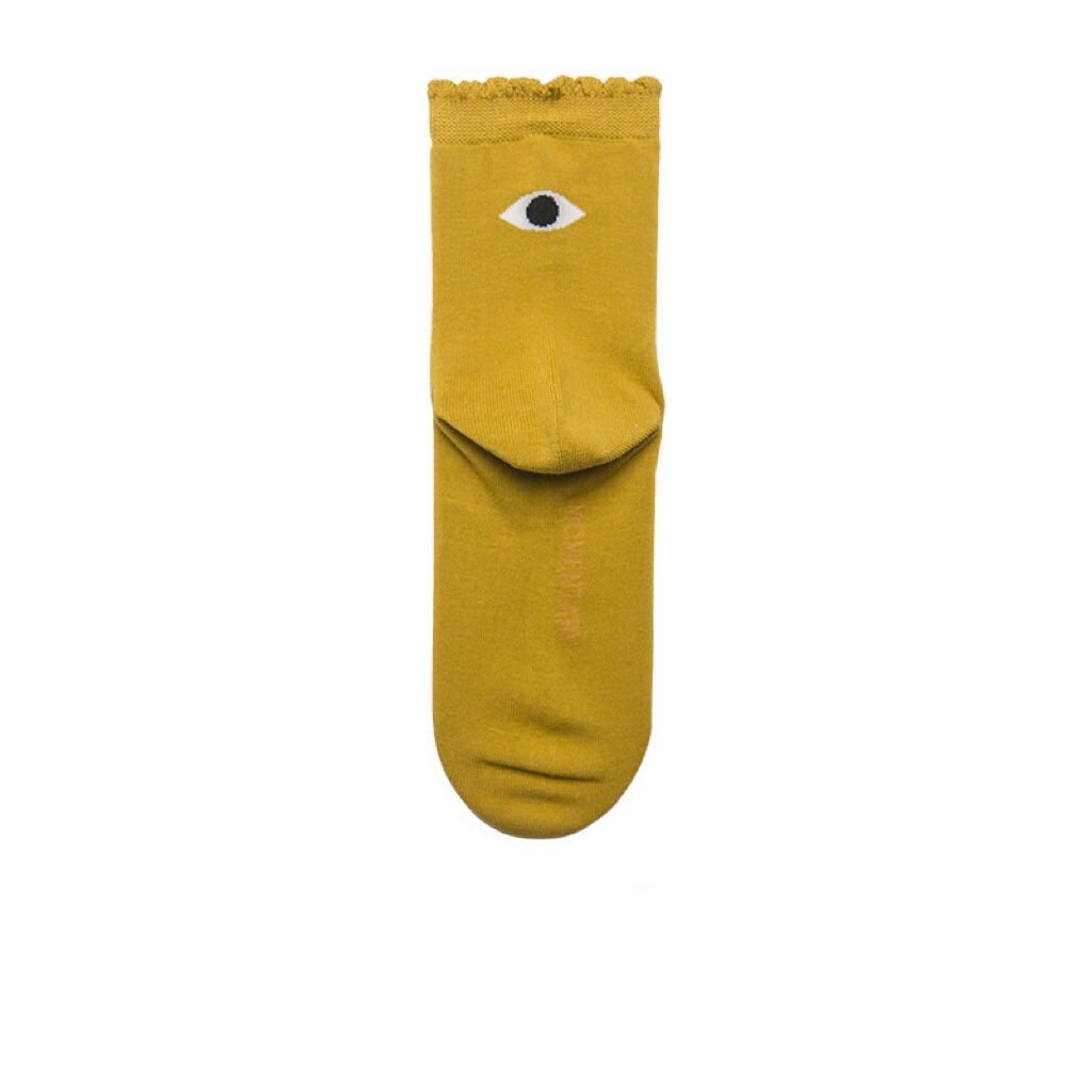 Miss June’s | Women’s | 1 pair cotton socks|Daily | Eye | Soft | Designed | Solid color | Gift Idea | Casual | Stylish | Comfortable