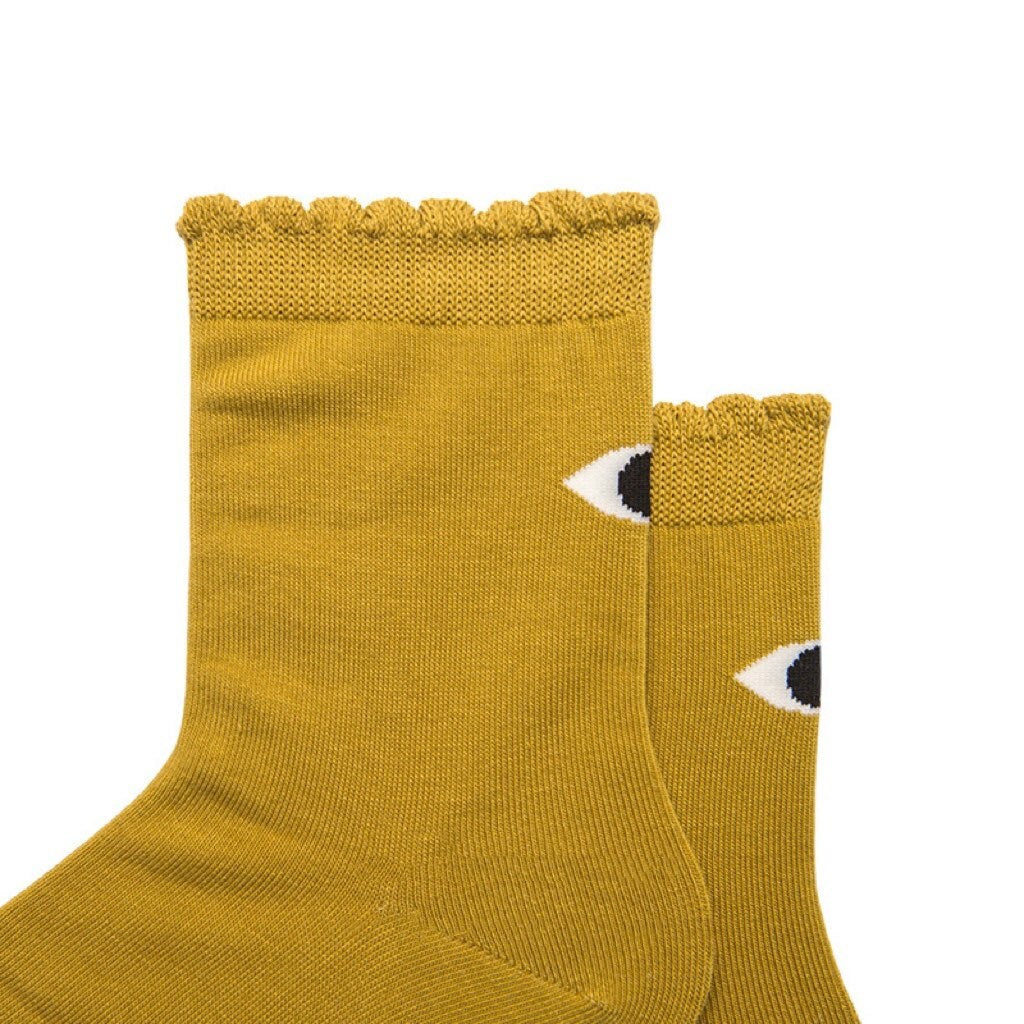 Miss June’s | Women’s | 1 pair cotton socks|Daily | Eye | Soft | Designed | Solid color | Gift Idea | Casual | Stylish | Comfortable