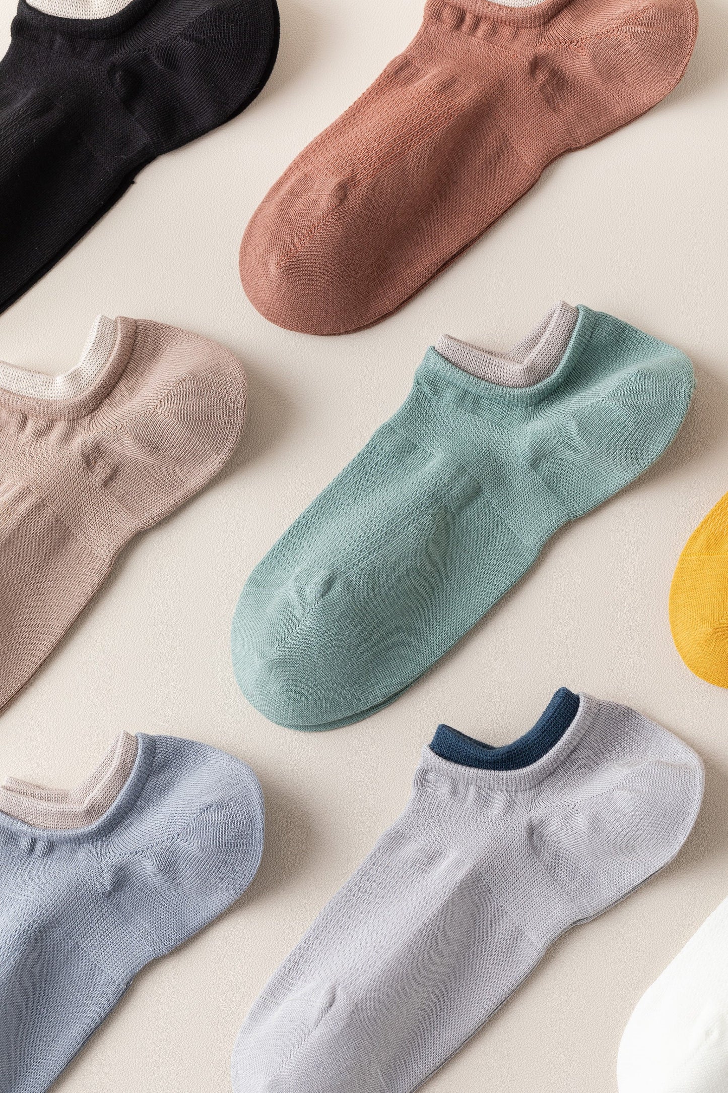 Miss June’s | Men’s | 1 pair Cotton ankle socks | No show | Daily | Natural | Soft | Solid color | Gift Idea | Casual | Summer
