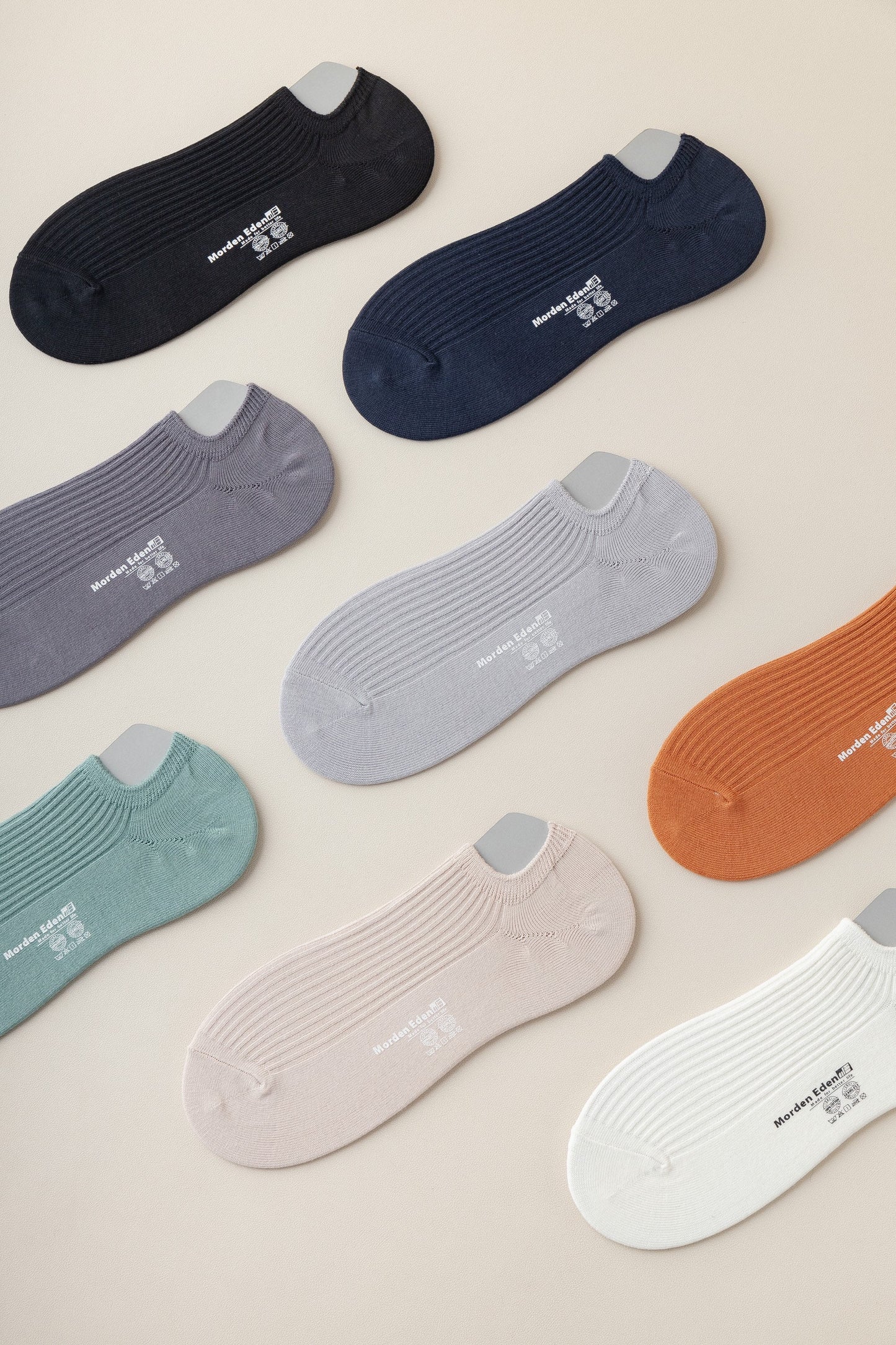 Miss June’s | Men’s | 1 pair Cotton ankle socks | No show | Daily | Natural | Soft  | Solid color | Gift Idea | Casual | Summer