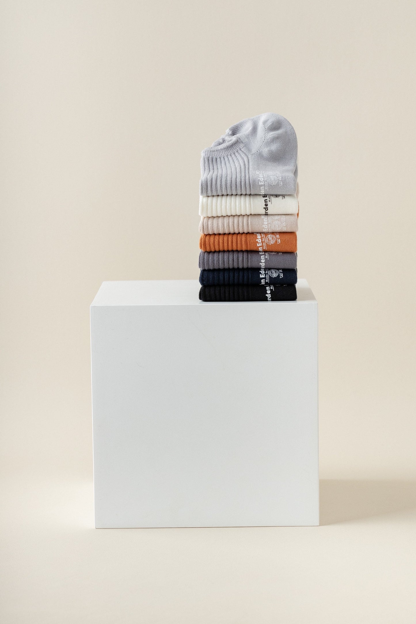 Miss June’s | Men’s | 1 pair Cotton ankle socks | No show | Daily | Natural | Soft | Solid color | Gift Idea | Casual | Summer