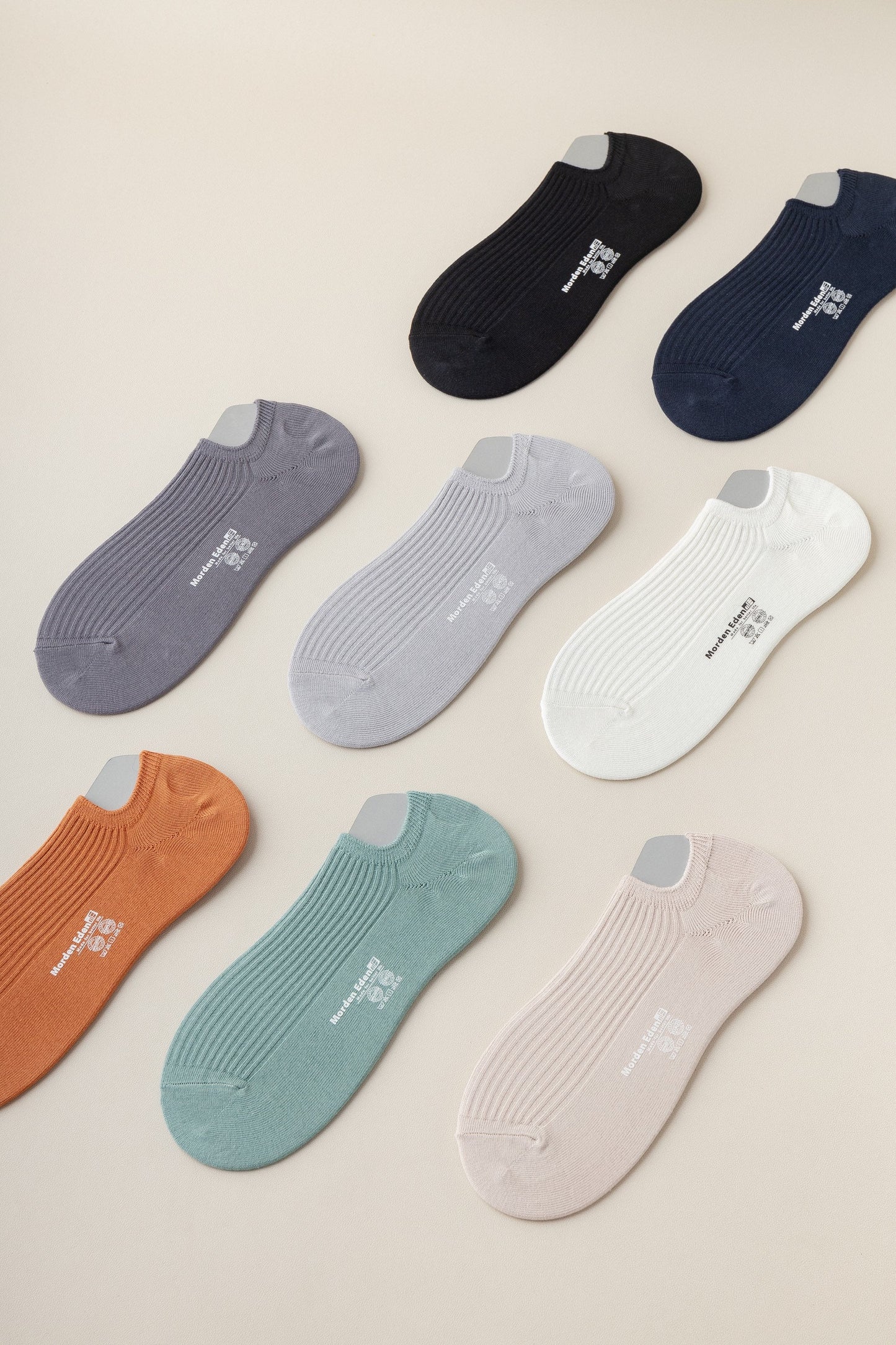 Miss June’s | Men’s | 1 pair Cotton ankle socks | No show | Daily | Natural | Soft  | Solid color | Gift Idea | Casual | Summer