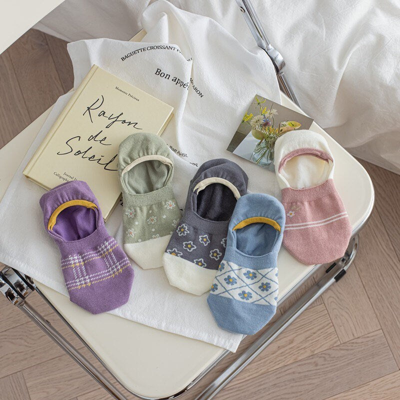 Miss June’s | Women’s | 1 pair cotton invincible socks|Daily | Soft | | Solid color | Gift Idea | Casual | Comfortable | summer | Light