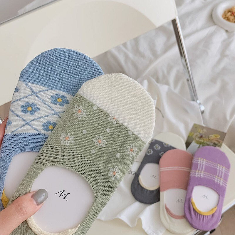 Miss June’s | Women’s | 1 pair cotton invincible socks|Daily | Soft | | Solid color | Gift Idea | Casual | Comfortable | summer | Light