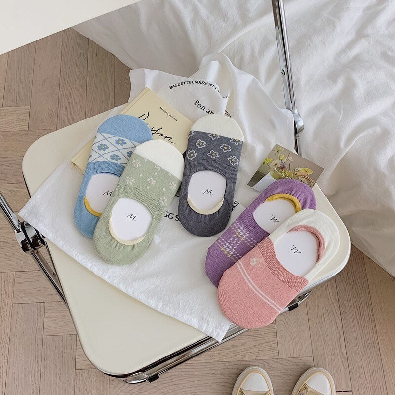 Miss June’s | Women’s | 1 pair cotton invincible socks|Daily | Soft | | Solid color | Gift Idea | Casual | Comfortable | summer | Light
