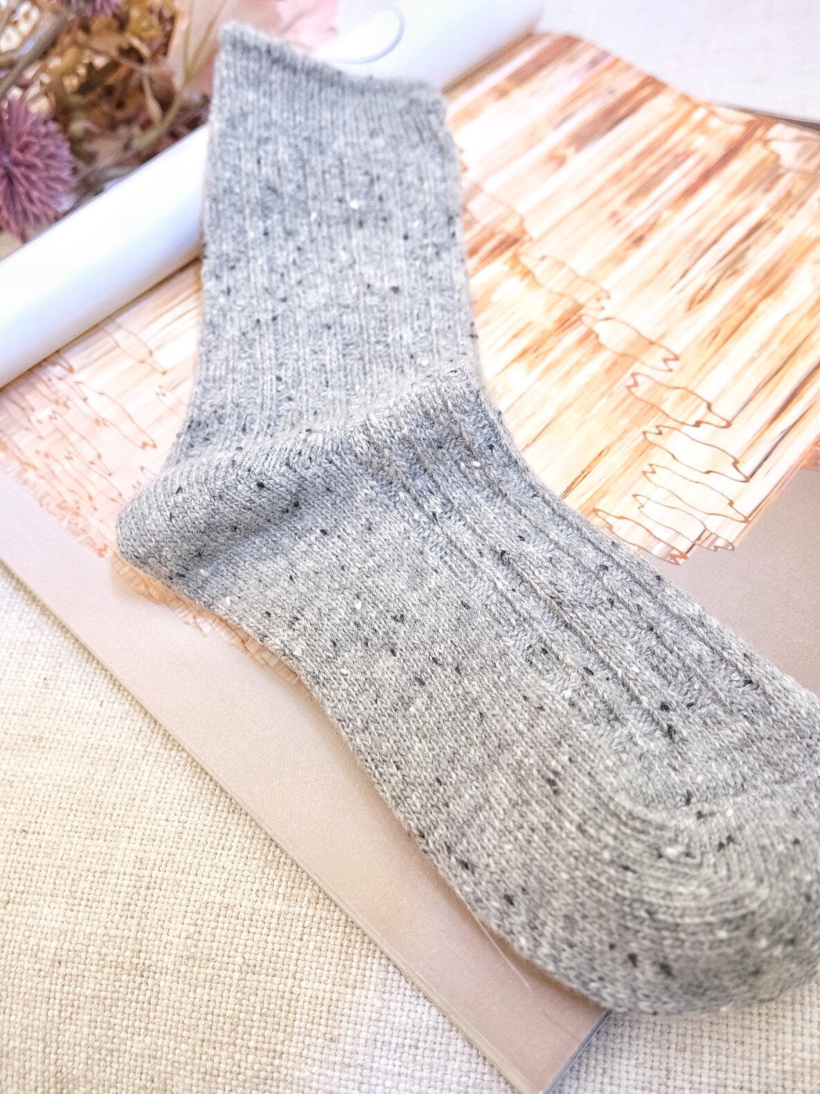 Miss June’s| 1 Pair Wool Angora blended socks|winter| Warm | Soft | High quality| Gift idea | Thanksgiving |women’s socks|Cozy