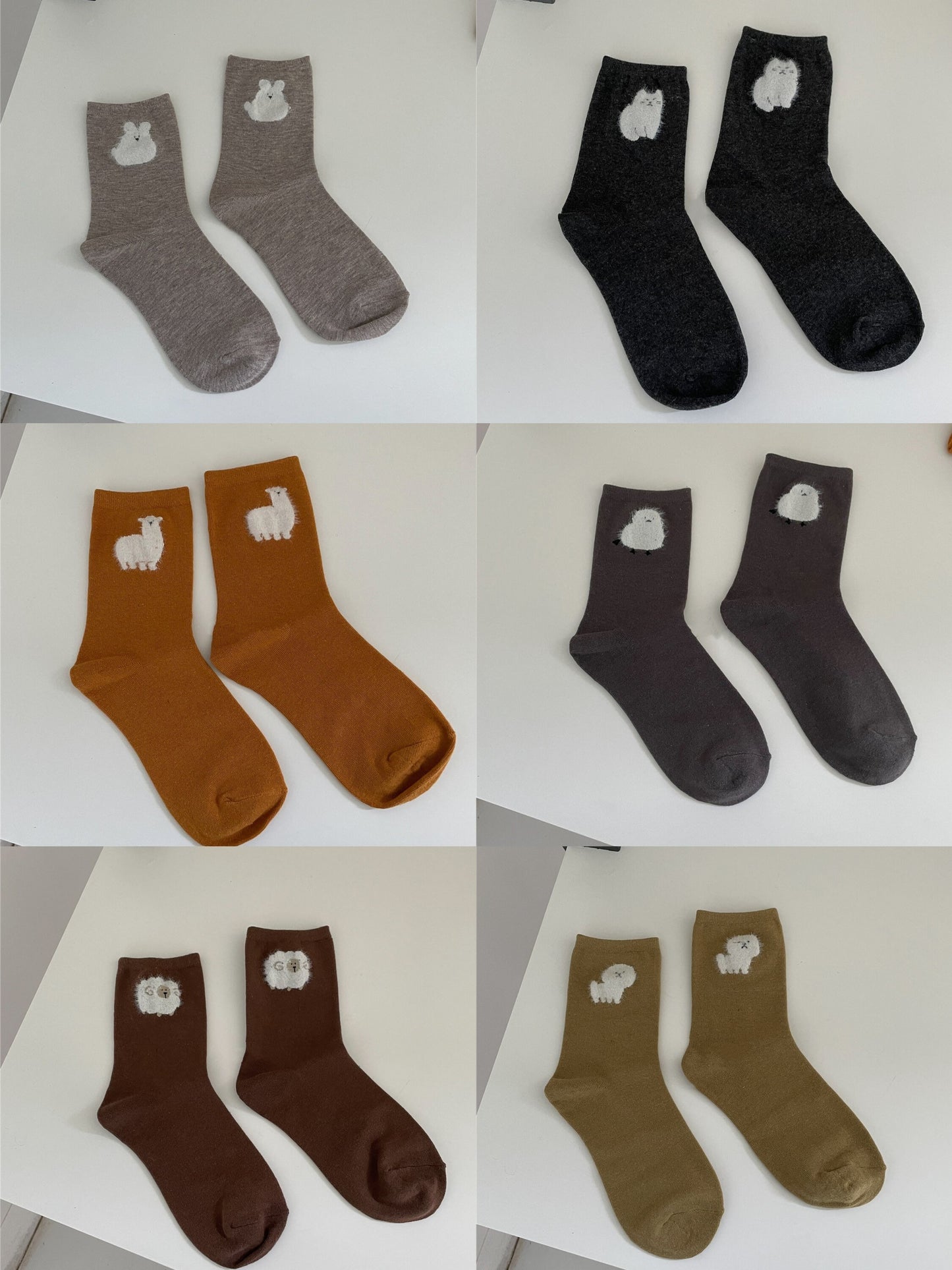 Miss June’s | 1 pair Women’s cute animal cotton socks|Creative | Colorful | Paint | Patterned | Designed | Art | Gift Idea | Casual |