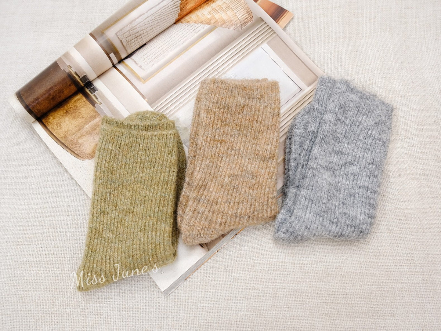 Miss June’s | Women’s | 1 pair of socks|Colorful | Warm | Wool | Winter | Soft |Gift Idea | Casual | Daily | Comfortable| Cozy
