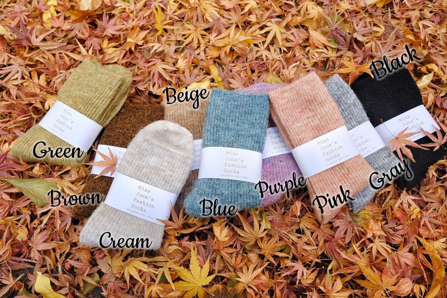 Miss June’s | Women’s | 1 pair of socks|Colorful | Warm | Wool | Winter | Soft |Gift Idea | Casual | Daily | Comfortable| Cozy