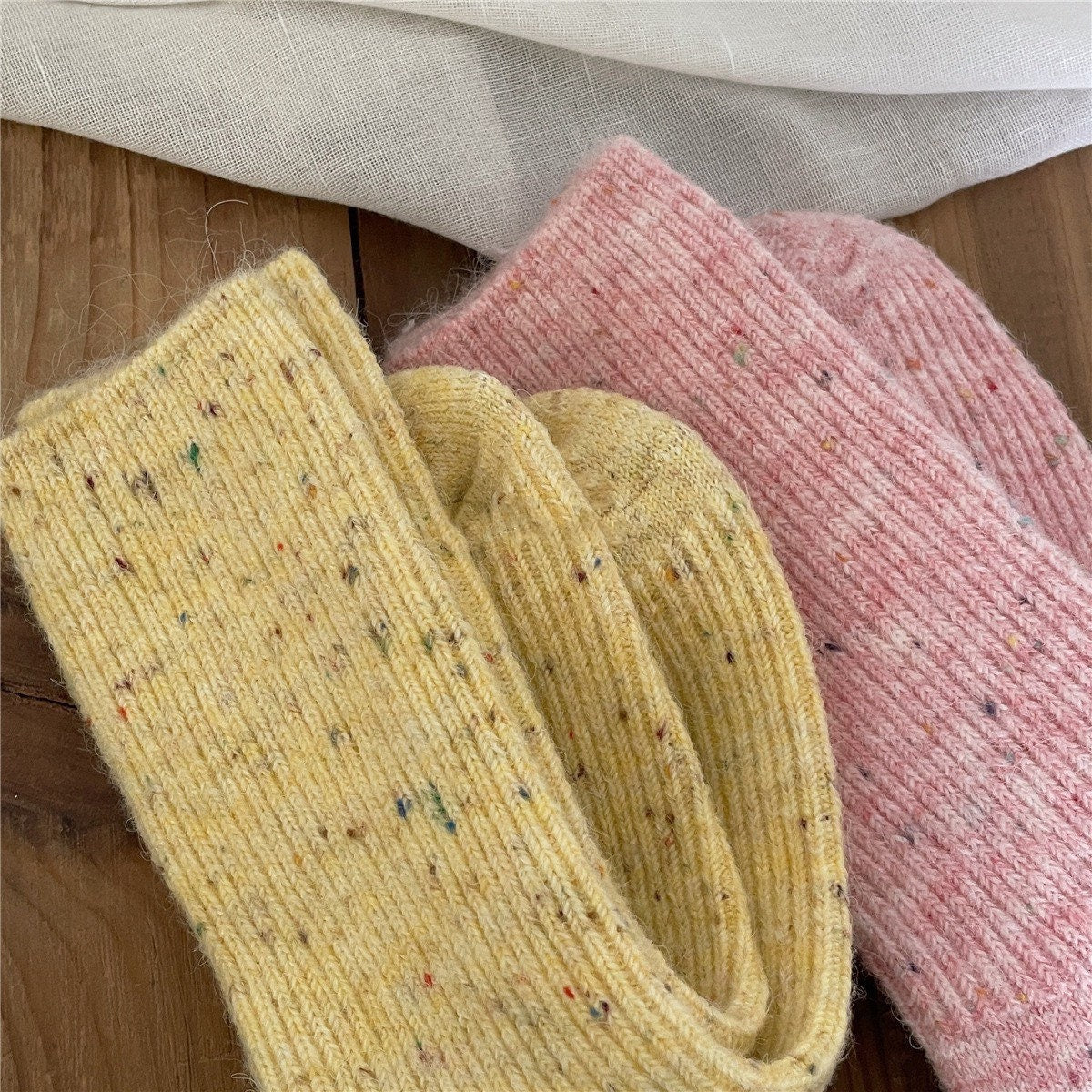 Miss June’s | Women’s | 1 pair of socks|Colorful | Warm | Wool | Winter | Soft |Gift Idea | Casual | Daily | Comfortable| Cozy
