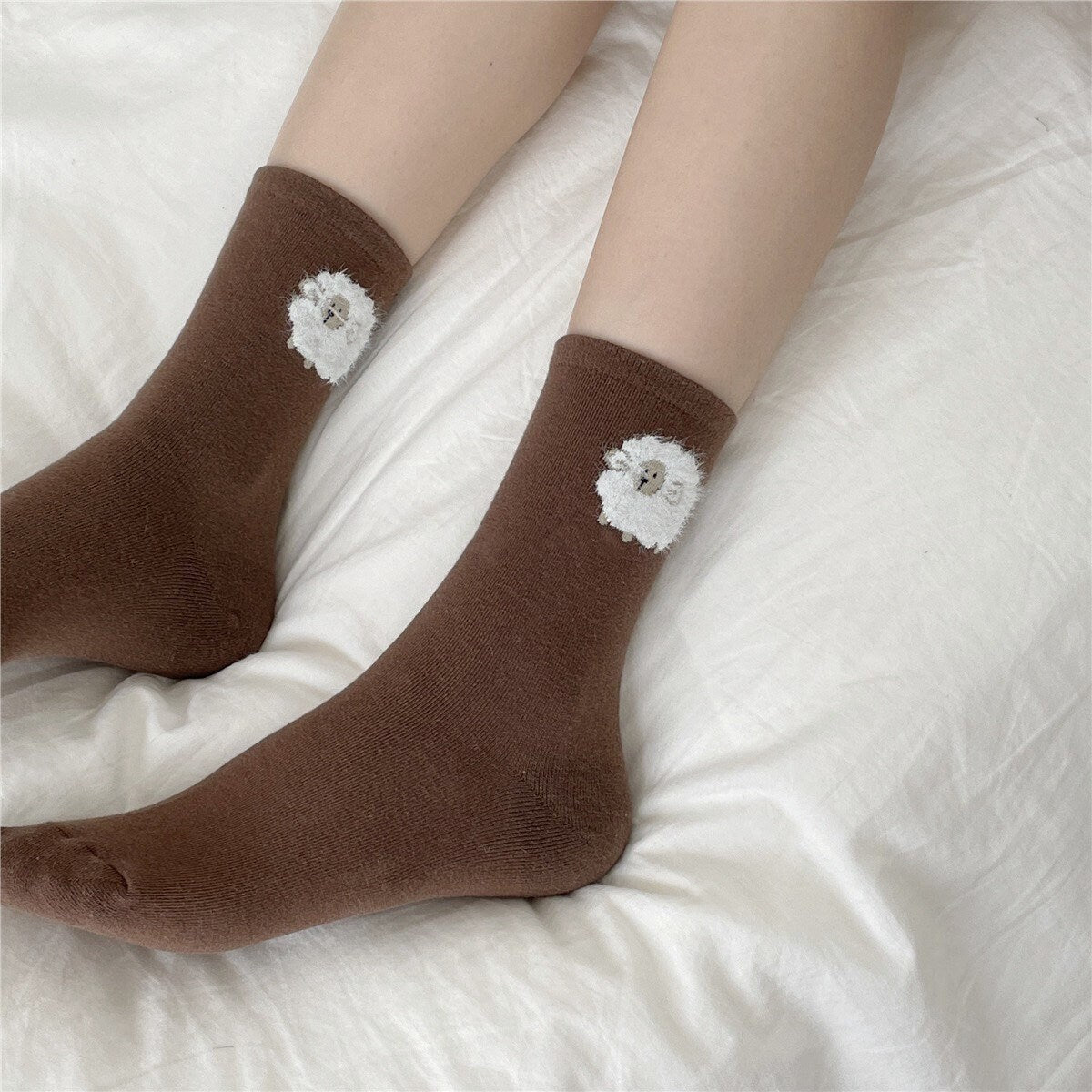 Miss June’s | 1 pair Women’s cute animal cotton socks|Creative | Colorful | Paint | Patterned | Designed | Art | Gift Idea | Casual |