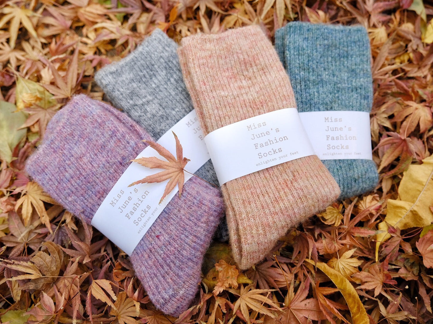 Miss June’s |  Women’s | 1 pair of socks｜Colorful | Warm | Wool | Winter | Soft |Gift Idea | Casual | Daily | Comfortable| Cozy