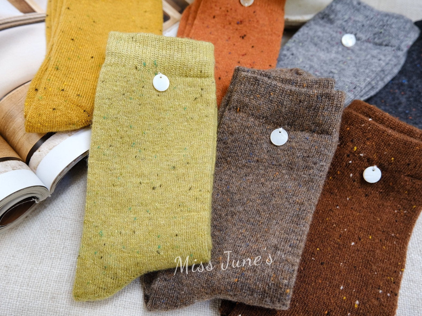Miss June’s | Women’s | 1 pair of socks|Colorful | Warm | Wool | Winter | Soft |Gift Idea | Casual | Daily | Comfortable| Cozy
