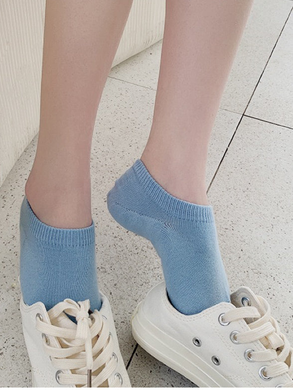 Miss June’s | 1 pair women’s cotton summer socks｜Daily wear | No-show | Spring | Textured | Casual | Gift | Comfortable | sneakers