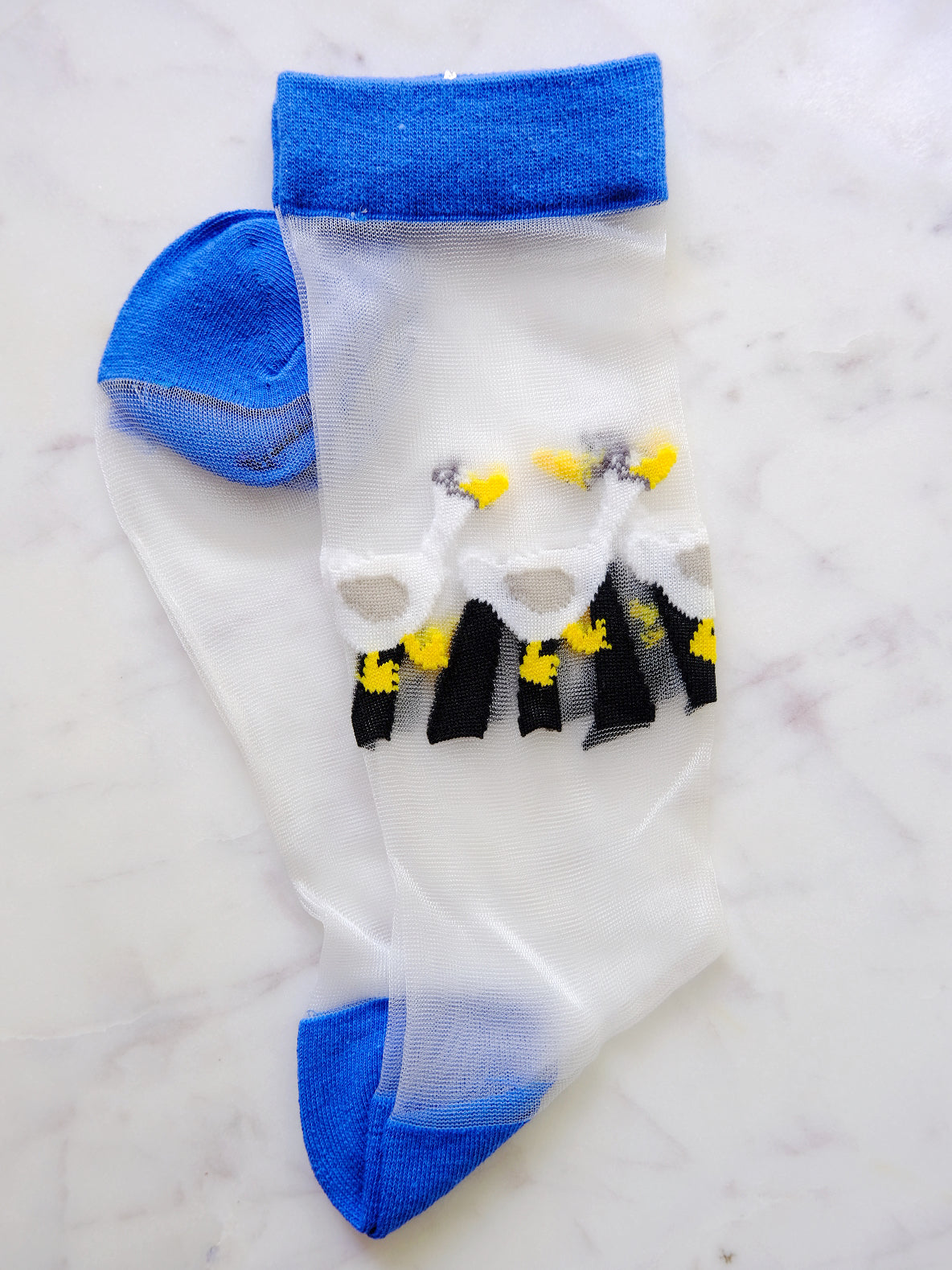 Miss June’s | Women’s Glass Silk-like Transparent socks | Cute | Colorful | Summer | Patterned | Gift Idea | Casual | Comfortable | Floral |