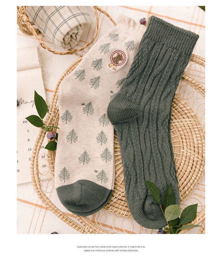 Miss June’s | Women’s | Set 3 pair cotton socks| Cute | Colorful | Cool | Patterned | Designed | Gift Idea | Casual | Stylish | Comfortable