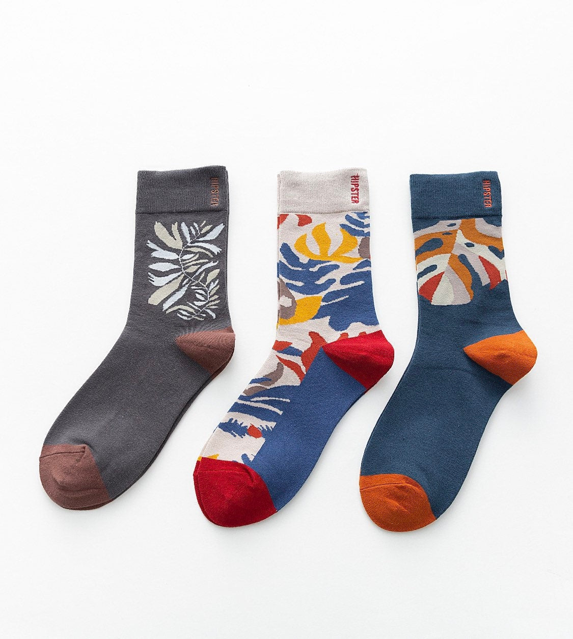 Miss June’s | Set 3 pairs cotton socks｜Creative | Colorful | Cool | Patterned | Designed | Unisex | Gift Idea | Art | Comfortable｜Men|