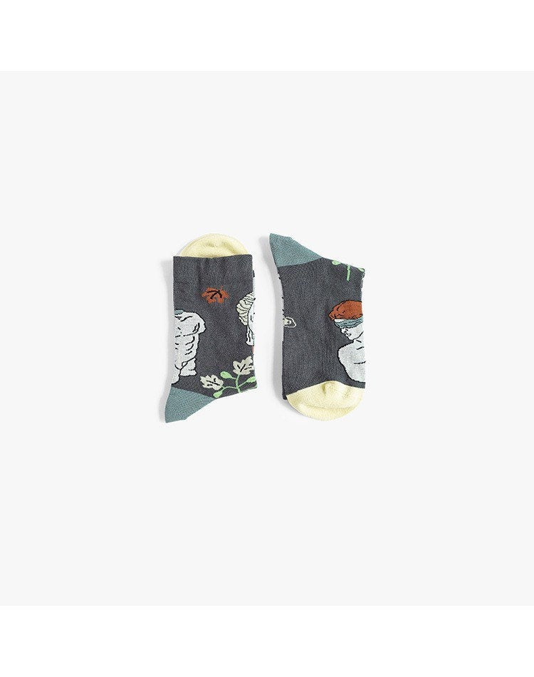 Miss June’s｜1 Pair designer cotton socks| Creative| Colorful | Cool | Patterned | Geometric socks| Unisex socks | Casual |Art socks