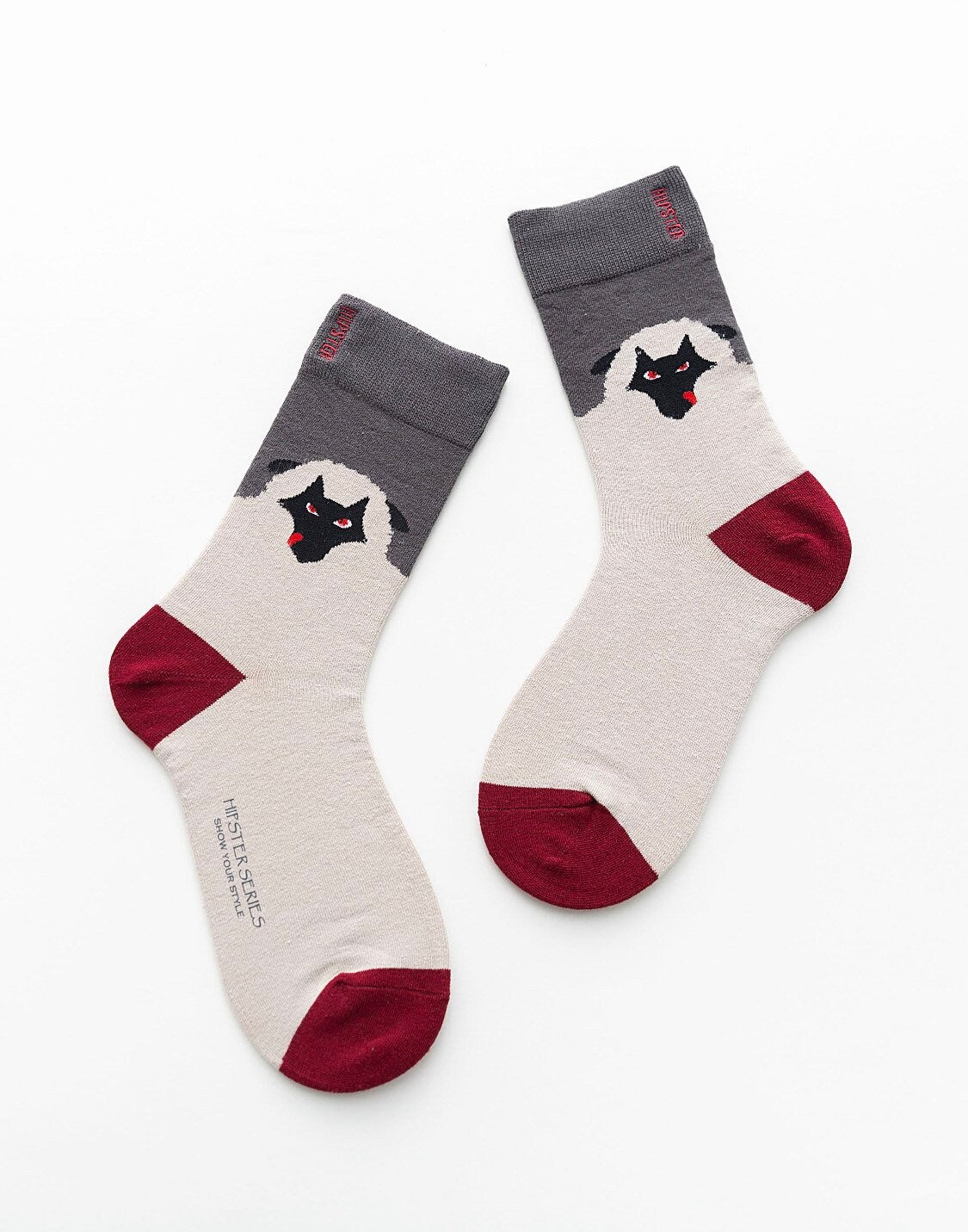 Miss June’s | Set 3 pairs cotton socks｜Creative | Colorful | Cool | Patterned | Designed | Unisex | Gift Idea | Art | Comfortable| Men