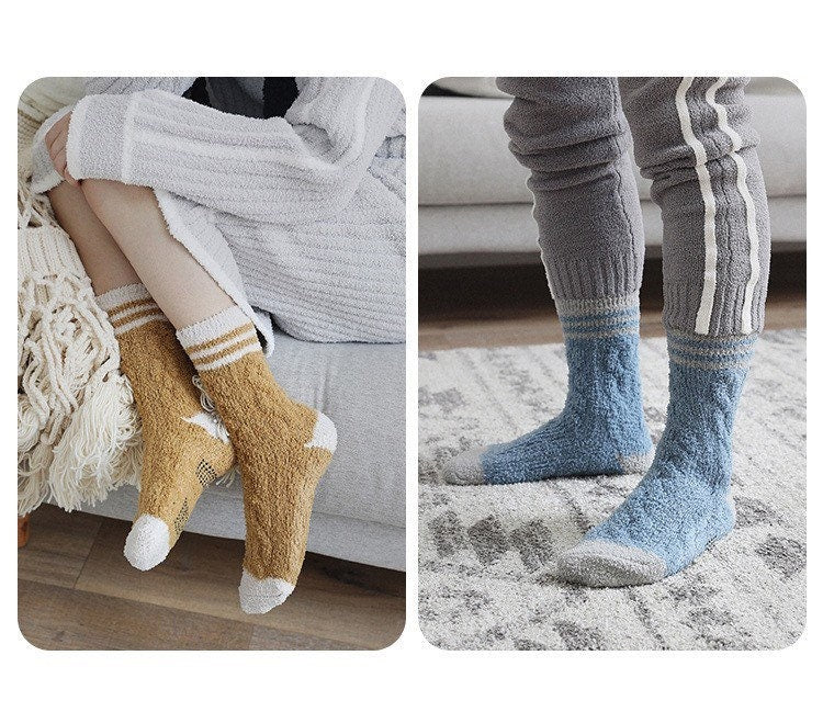 Miss June’s | Unisex | 1 pair | Floor socks | Cozy | Cute | Fuzzy | Home wear | Warm | Soft | Gift Idea | Casual | Comfort| Winter|Cozy