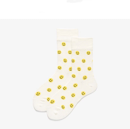 Miss June’s, 1 Pair , Women’s Cotton socks ,Smile socks , Cool socks, colorful socks, art socks,patterned socks, design socks,funny socks