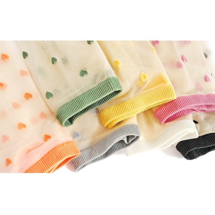 Miss June’s | Women’s Glass Silk-like Transparent socks | Cute | Colorful | Summer | Designed | Gift Idea | Casual | Comfortable |