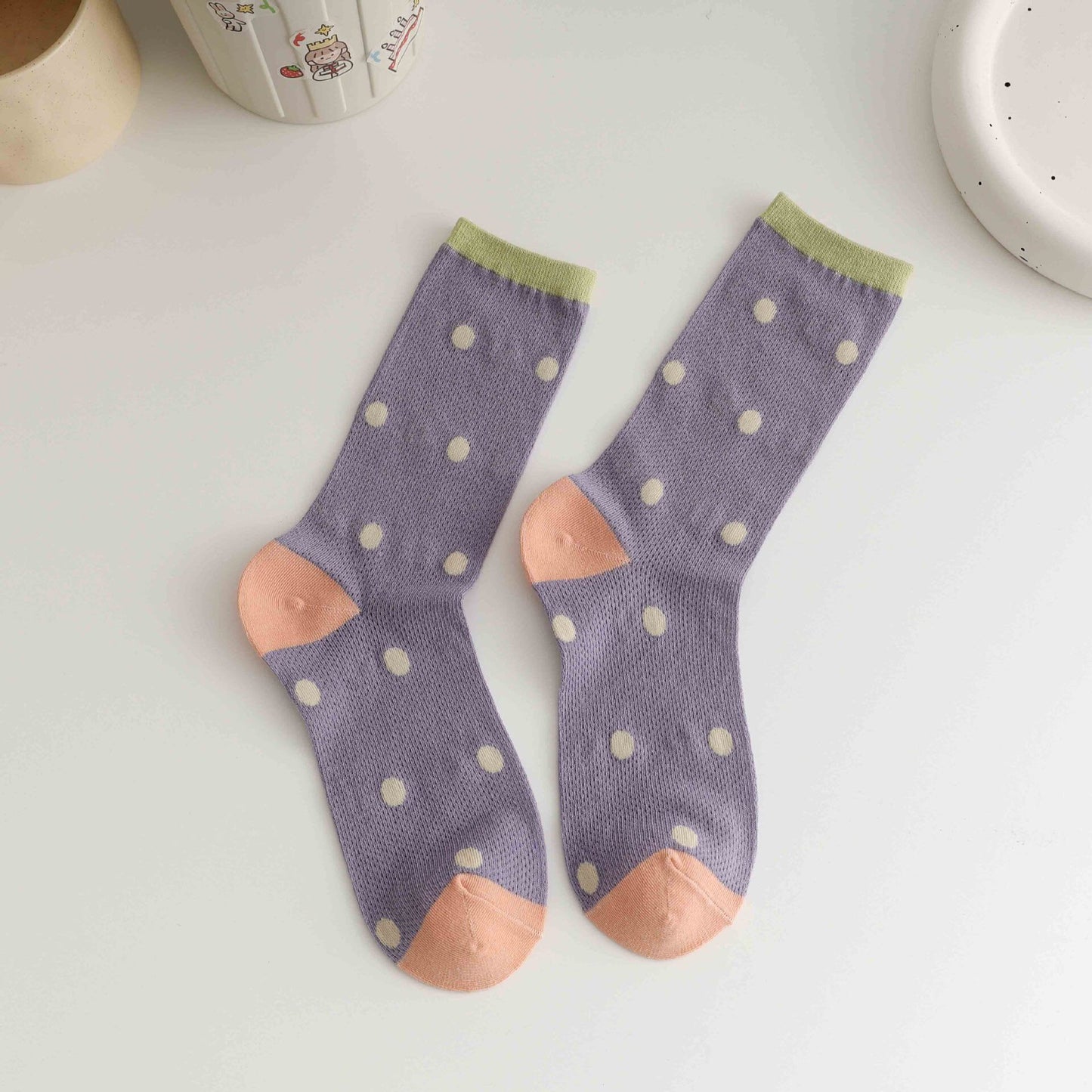 Miss June’s| Women’s light weight cotton blended socks | Cute | Colorful | Summer | Patterned | Gift Idea | Casual | Comfortable |