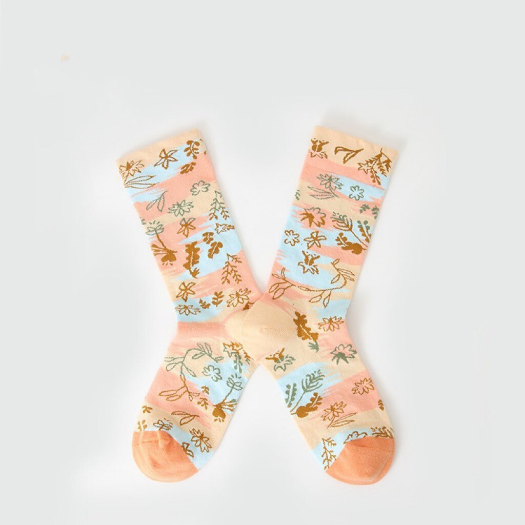 Miss June’s, Cute socks,colorful socks,cool socks,patterned socks,check patterned socks, women’s cotton socks,Casual socks