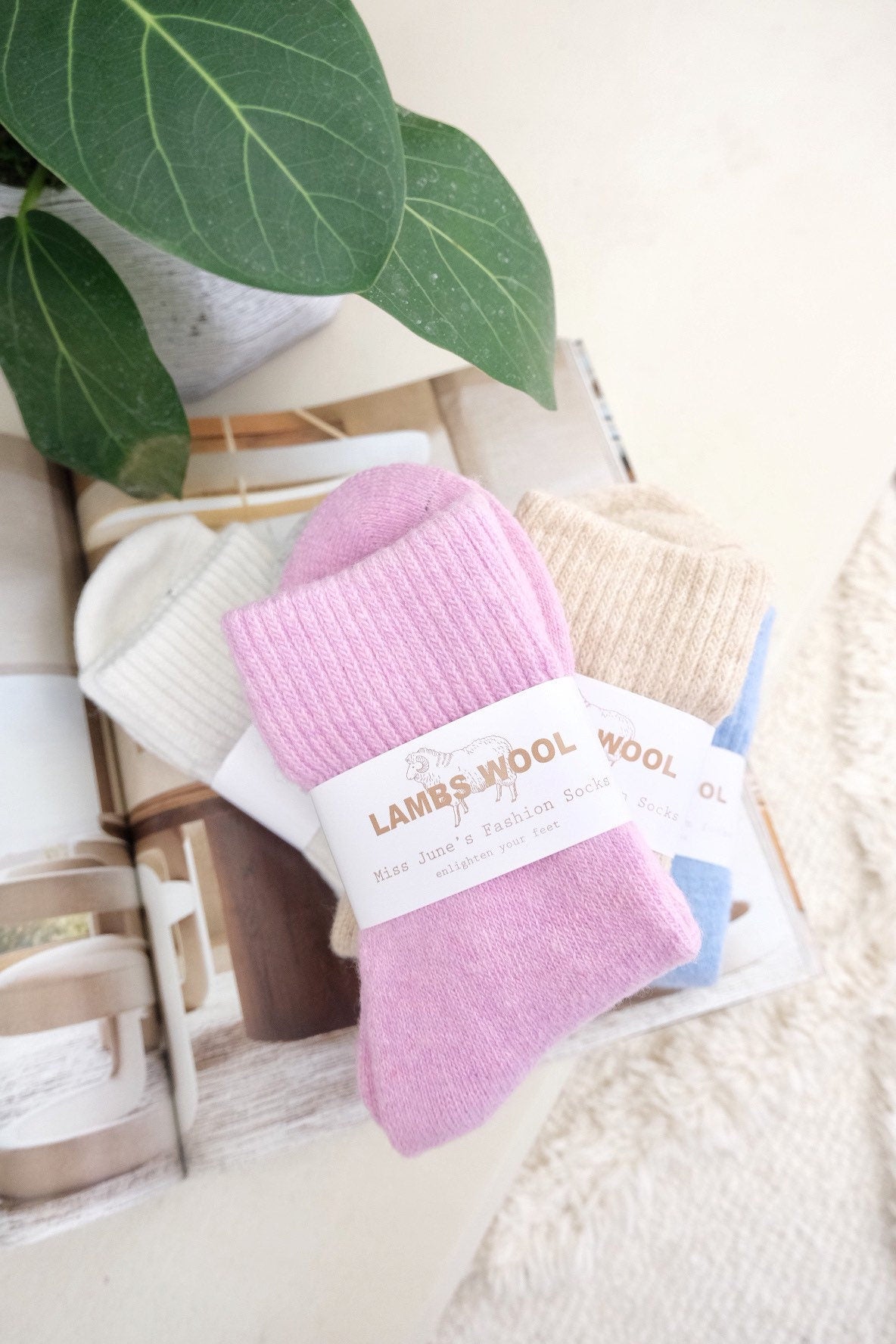 Miss June’s| 1 Pair Wool blended socks|winter| Warm | Soft | High quality| Gift idea | Thanksgiving |women’s socks| Cozy