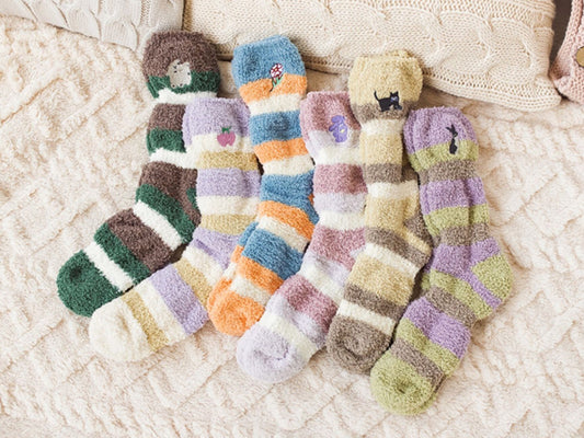 Miss June’s | Women’s | 1 pair | Sleep socks | Cute | Fuzzy | Home wear | Warm | Soft | Gift Idea | Casual | Cozy| Animals| Comfort | Winter